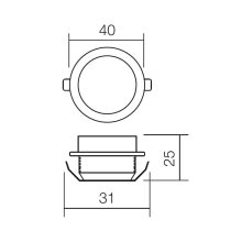 Redo SML Beépíthető spot lámpa 70312 MT141 LED
