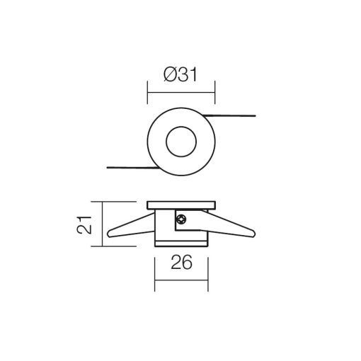 Redo SML Beépíthető spot lámpa 70320 MT117
