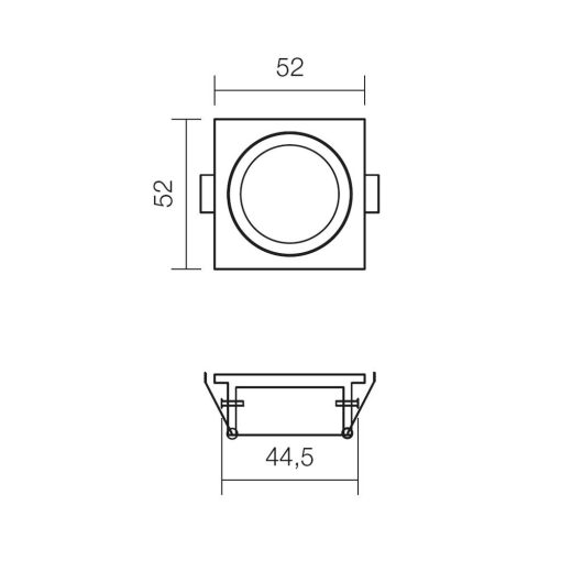 Redo SML Beépíthető spot lámpa 70327 MT120