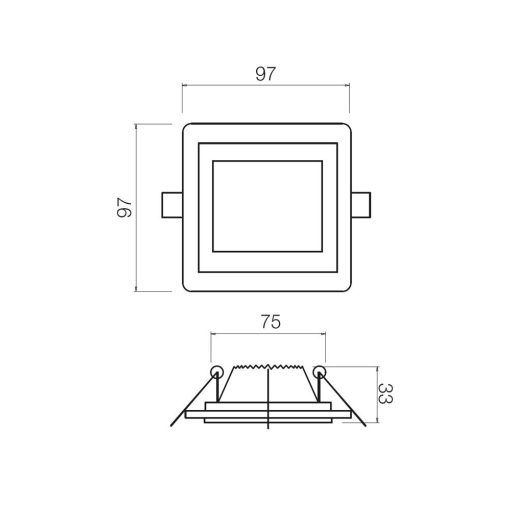 Redo Beépíthető spot lámpa 70358 