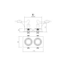 Redo Beépíthető spot lámpa 70393 