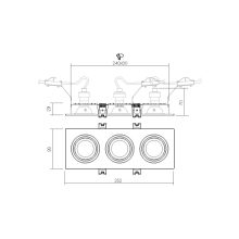 Redo Beépíthető spot lámpa 70394 
