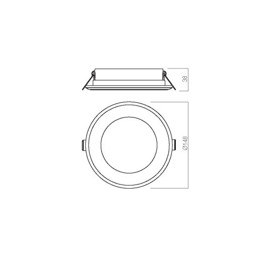 Redo Beépíthető spot lámpa 70400 