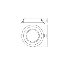 Redo Beépíthető spot lámpa 70402 