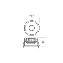 Redo Beépíthető spot lámpa 70407 MT