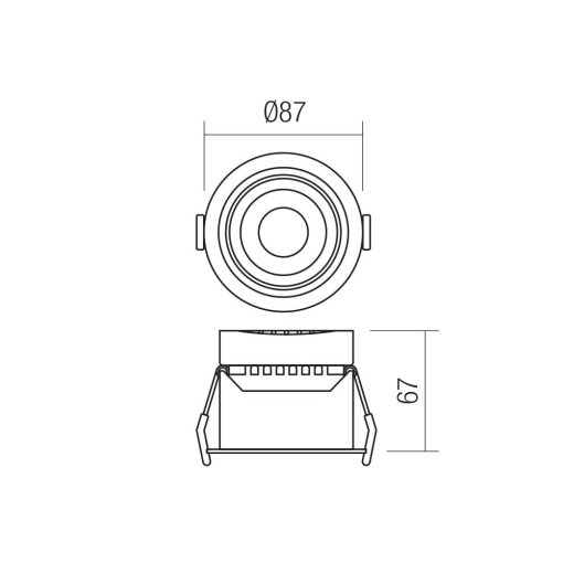Redo Beépíthető spot lámpa 70409 MT