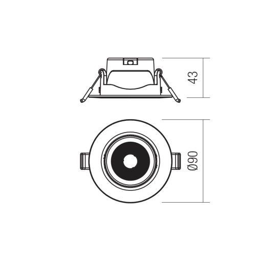Redo Beépíthető spot lámpa 70424 PT