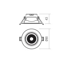 Redo Beépíthető spot lámpa 70425 PT