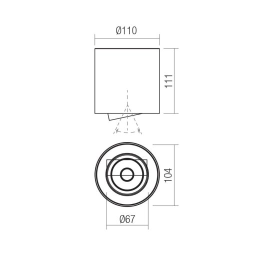 Redo Mennyezeti lámpa 70434 PC