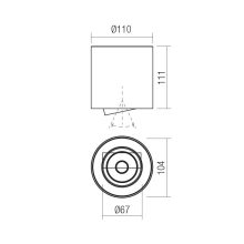 Redo Mennyezeti lámpa 70436 PC