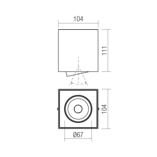 Redo Mennyezeti lámpa 70438 PC