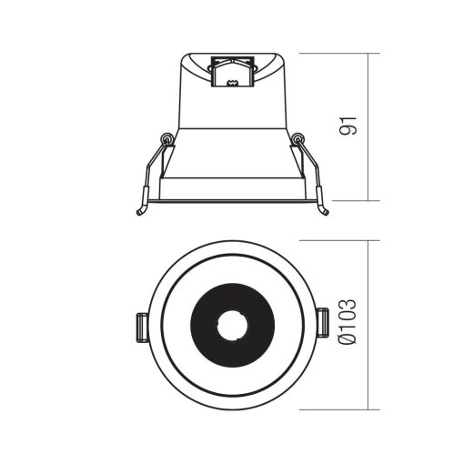 Redo Beépíthető spot lámpa 70453 PT