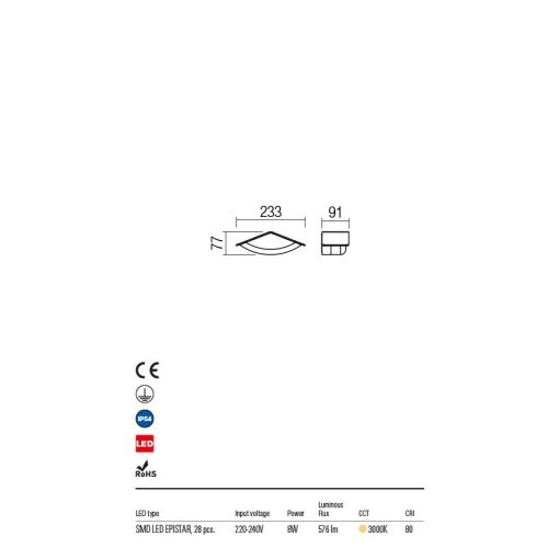 Redo OUT Kültéri fali lámpa 90002 Chalet