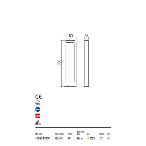 Redo OUT Kültéri álló lámpa 90013 Radeon