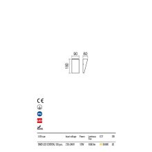 Redo OUT Kültéri fali lámpa 90019 Tokyo