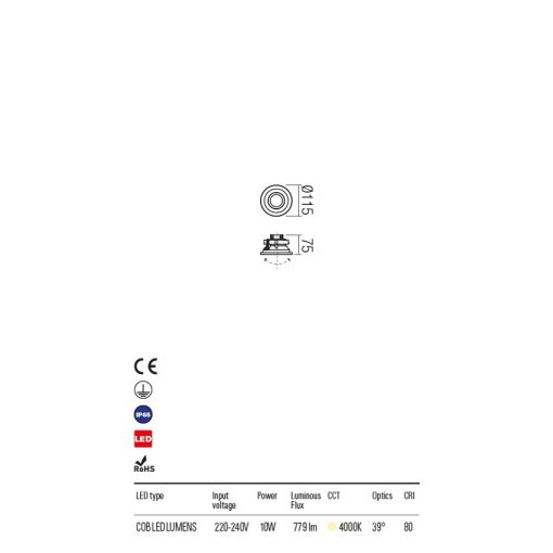 Redo OUT Kültéri spot lámpa 90033 Xeno