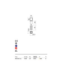 Redo Kültéri falba süllyesztett lámpa XPI 90040