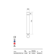 Redo Kültéri álló lámpa POD 90056