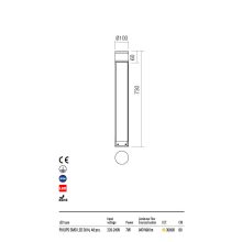 Redo Kültéri álló lámpa POD 90057