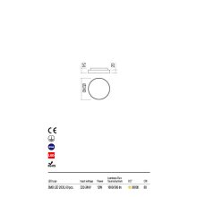 Redo Kültéri fali lámpa DISCUS 90064