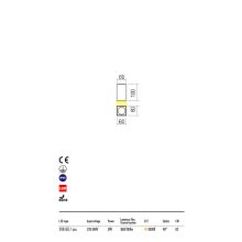 Redo Kültéri mennyezeti lámpa QUAD 90090