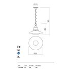 Redo Kültéri függeszték ELIO 90094