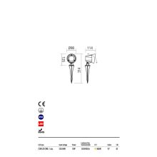Redo Kültéri spot lámpa ZIGGY 90110