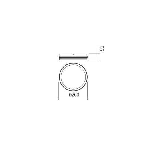 Redo OUT Kültéri mennyezeti lámpa 90286 ISOLA