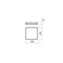 Redo OUT Kültéri mennyezeti lámpa 90292 ISOLA