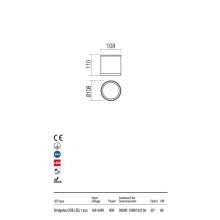  Redo OUT Kültéri mennyezeti lámpa 90344 XILO