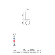  Redo OUT Kültéri mennyezeti lámpa 90350 XILO