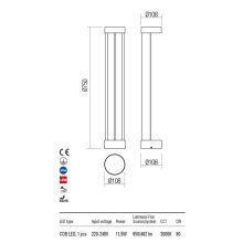  Redo OUT Kültéri álló lámpa 90365 ZEUS