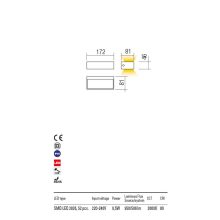 Redo OUT Kültéri fali lámpa 90372 LAMPRIS