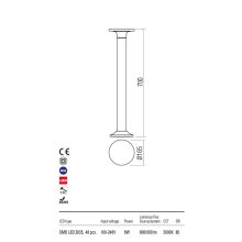  Redo OUT Kültéri álló lámpa 90374 AURA