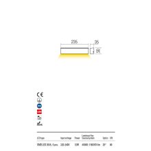  Redo OUT Kültéri fali lámpa 90396 OMNIA