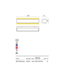  Redo OUT Kültéri fali lámpa 90407 DASH