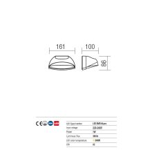 Redo OUT Kültéri mennyezeti lámpa 9044 KNIGHT