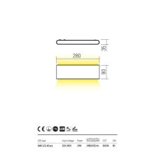  Redo OUT Kültéri fali lámpa 90451 POCKET