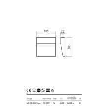  Redo OUT Kültéri fali lámpa 90475 LANDER