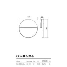  Redo OUT Kültéri fali lámpa 90477 LANDER