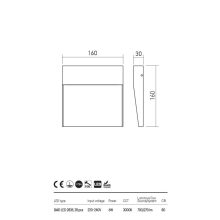  Redo OUT Kültéri fali lámpa 90478 LANDER