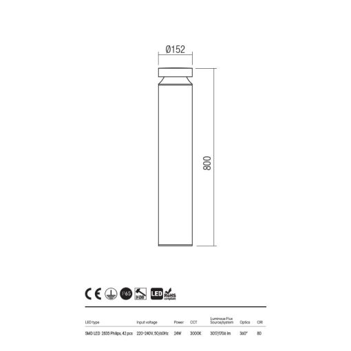  Redo OUT Kültéri álló lámpa 90505 XGROW