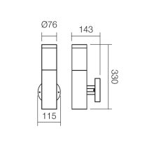 Redo SML Kültéri álló lámpa 9050 COLONNA