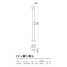  Redo OUT Kültéri álló lámpa 90546 UBOAT