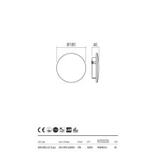  Redo OUT Kültéri fali lámpa 90549 TANIT
