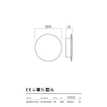  Redo OUT Kültéri fali lámpa 90550 TANIT