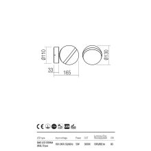  Redo OUT Kültéri fali lámpa 90556 MAGNUS