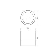 Redo OUT Kültéri fali lámpa 90626 SHAFT