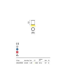 Redo OUT Kültéri mennyezeti lámpa 9064 Eta