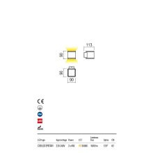 Redo OUT Kültéri fali lámpa 9067 Beta